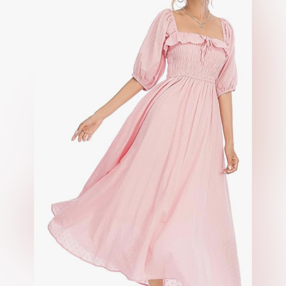 Cottagecore Half Sleeve Flowy Dress- perfect for a maternity shoot!